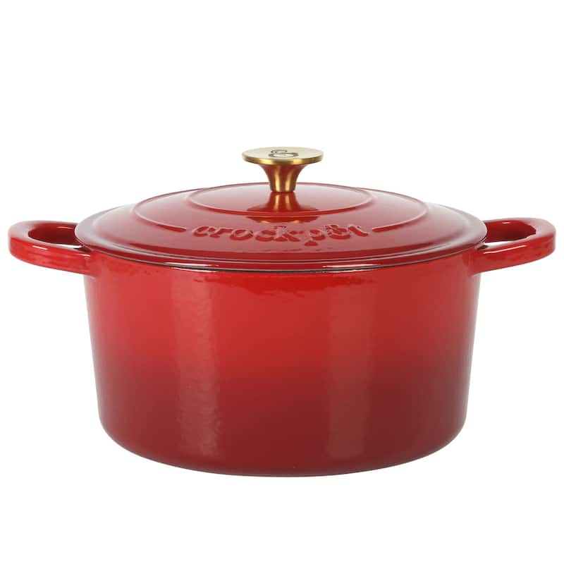 Crock Pot Artisan 6-Quart Round Dutch Oven - Red