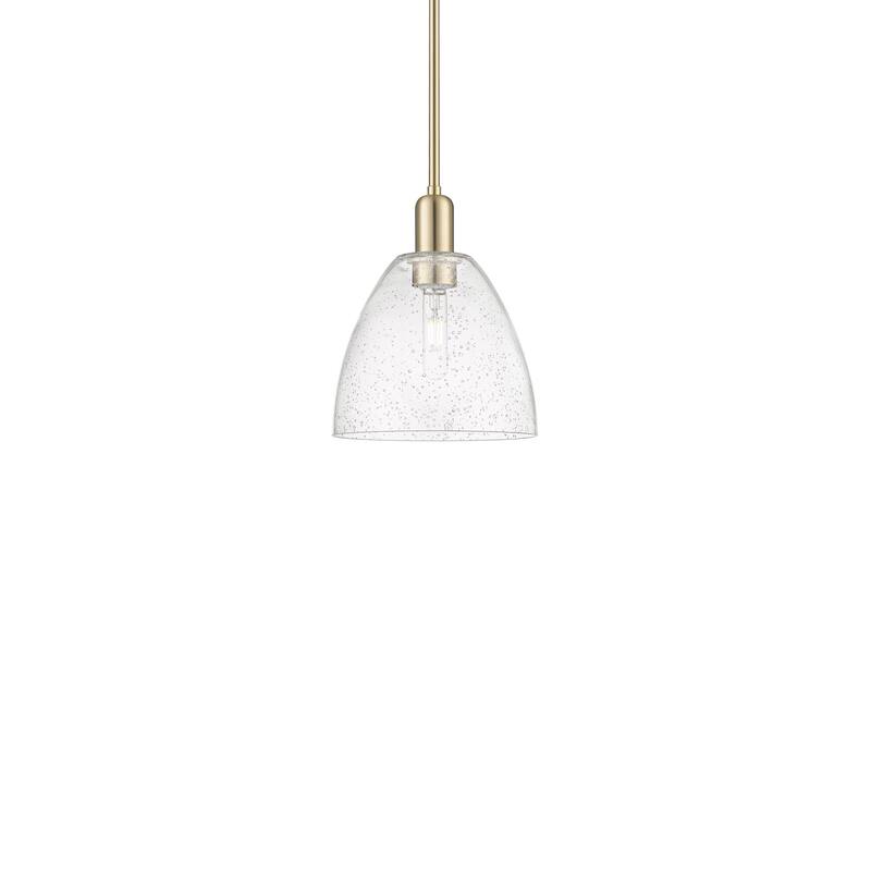 Innovations Lighting 716-1S-13-9 Bristol Pendant Bristol 9" Wide Mini - Champagne Bronze / Seedy