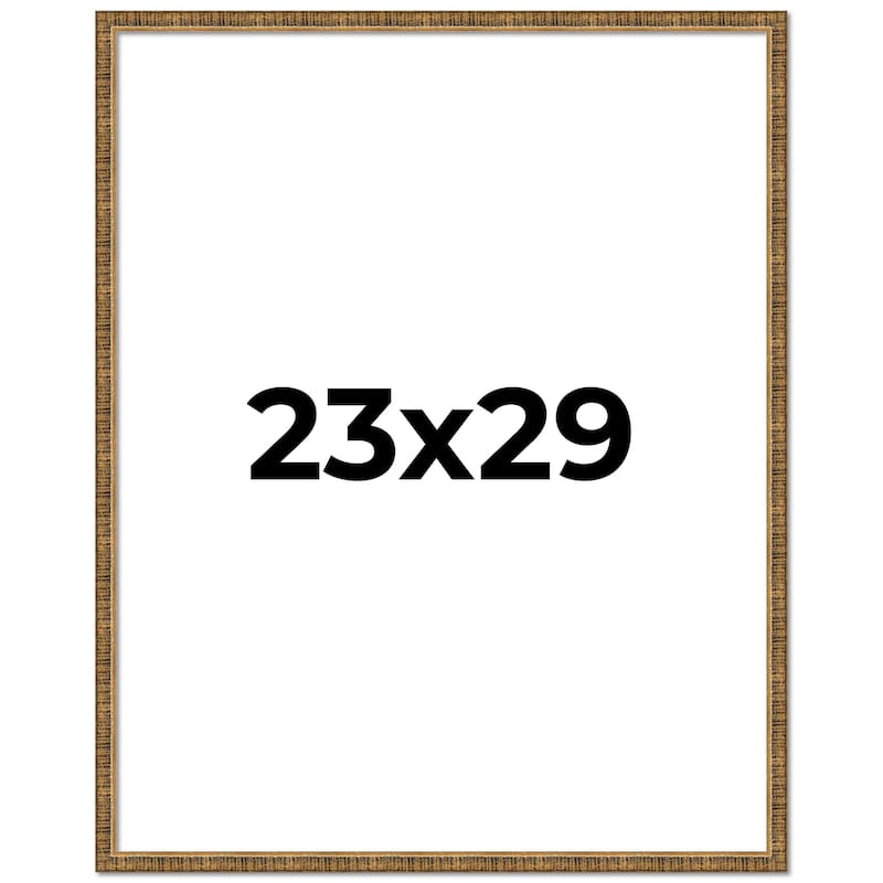 23x29 Frame Gold Kingsley Distressed Solid Wood Picture Frame Width