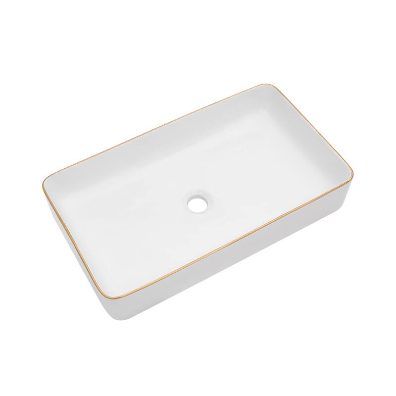 Ceramic Boat Shape Bathroom Sink