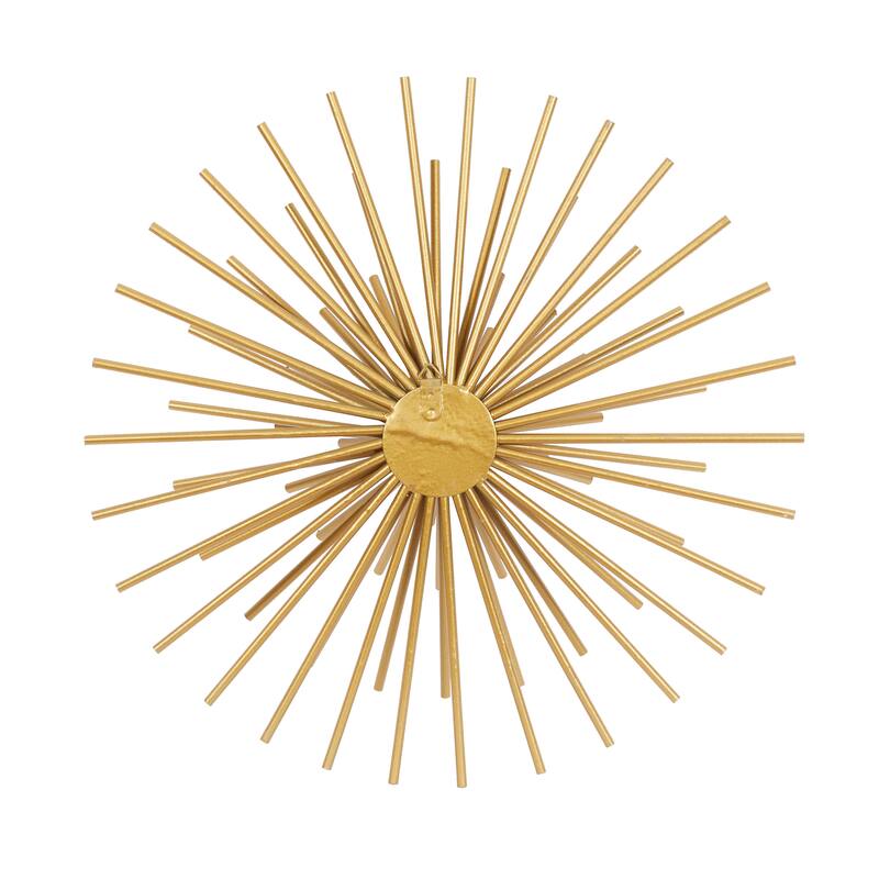 CosmoLiving by Cosmopolitan Metal 3D Starburst Wall Decor (Set of 3) - Silver, Gold, Black, Copper