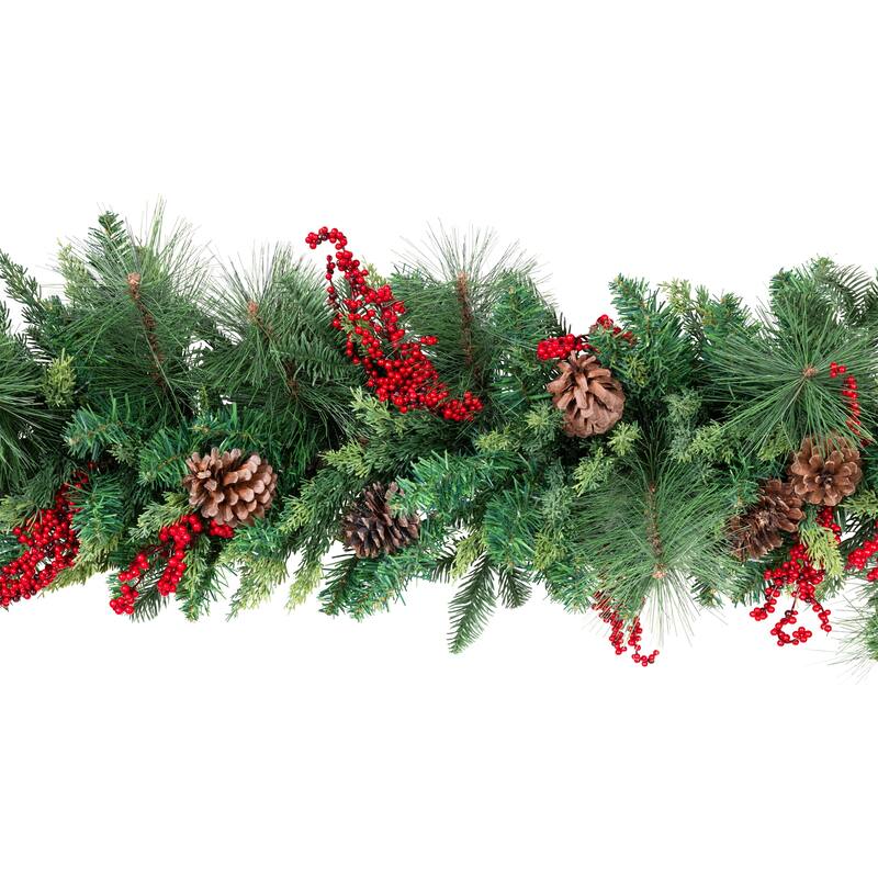 Cypress and Cedar Artificial Christmas Garland - 10' x 15" - Unlit