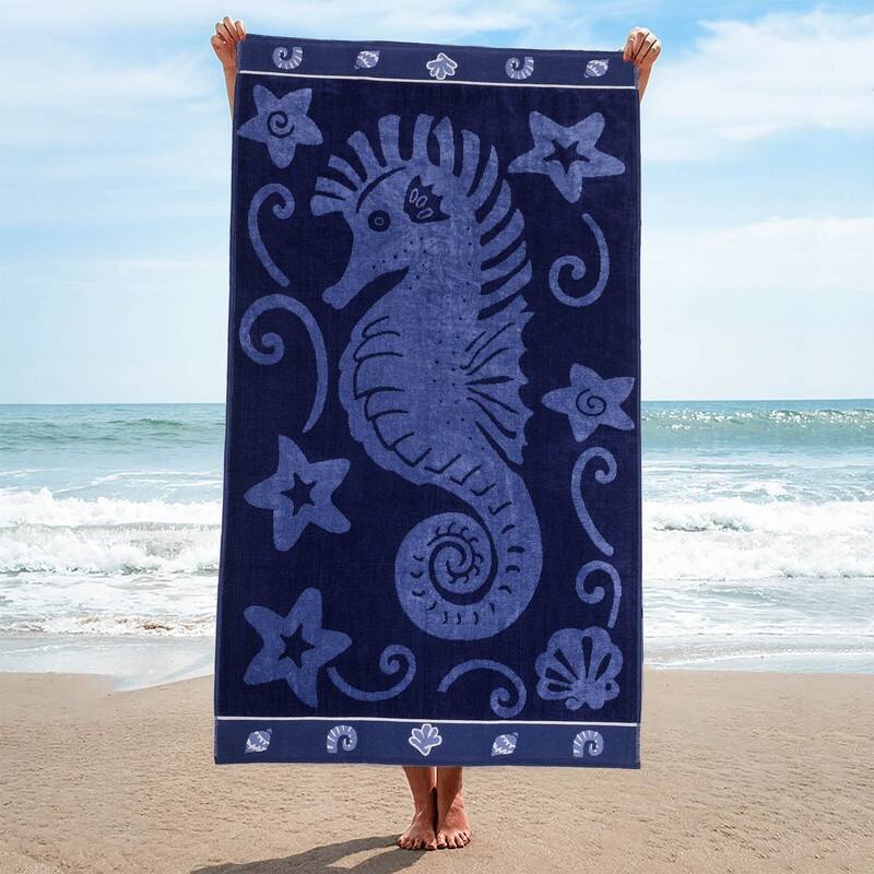Superior Vibrant Oversized Cotton Beach & Pool Towel Collection - Assorted Styles