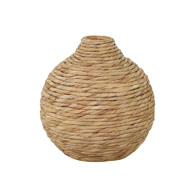 Brown Seagrass Handmade Woven Vase