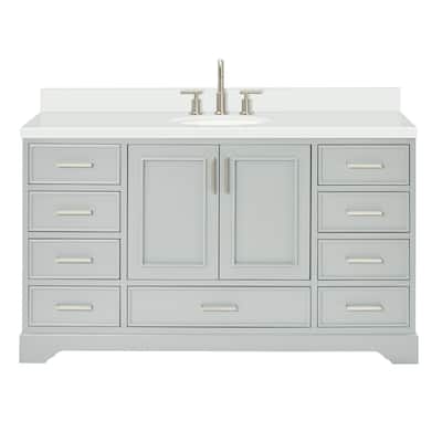 Ariel M061SWQOVO Stafford 61" Free Standing Single Basin Vanity Set