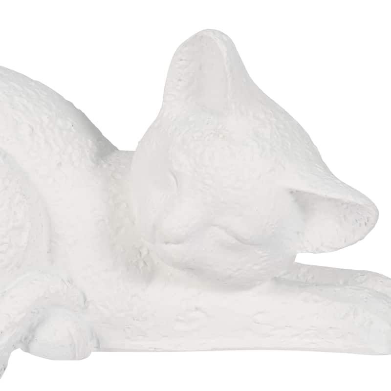 Sagebrook Home Kitty Figurines, White, Perfect for Decor