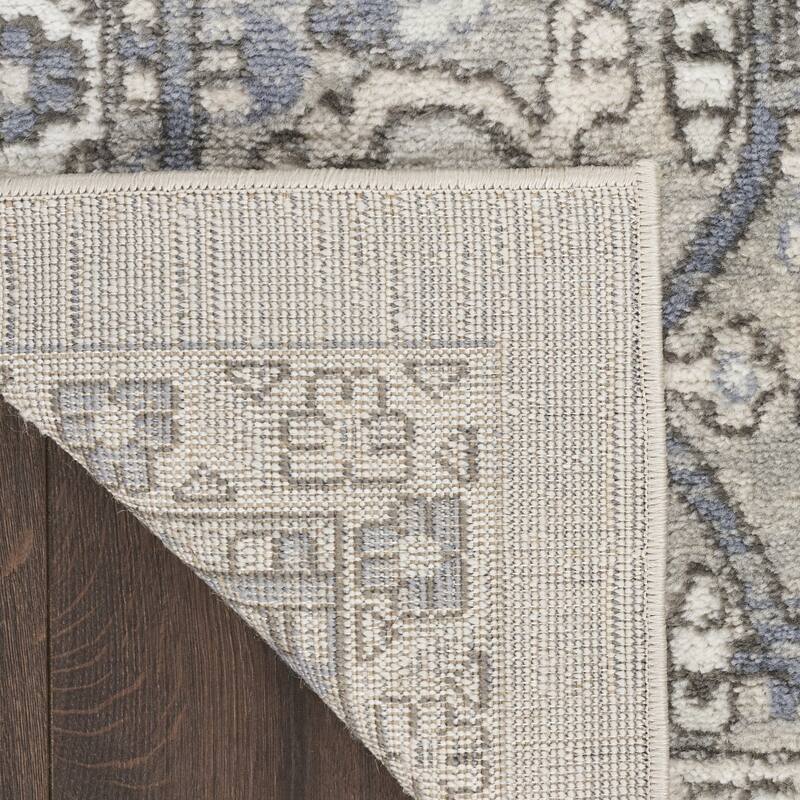 Power Loomed Distressed Traditional Area Rug
