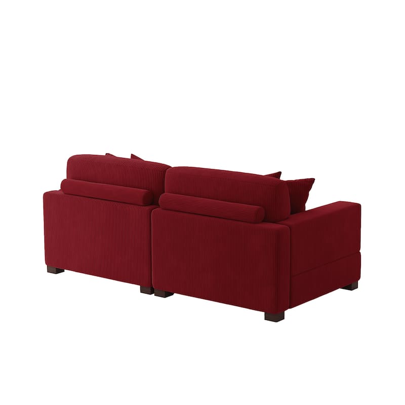 Oversized L-shaped Modular Sectional Sofa with Chaise Lounge
