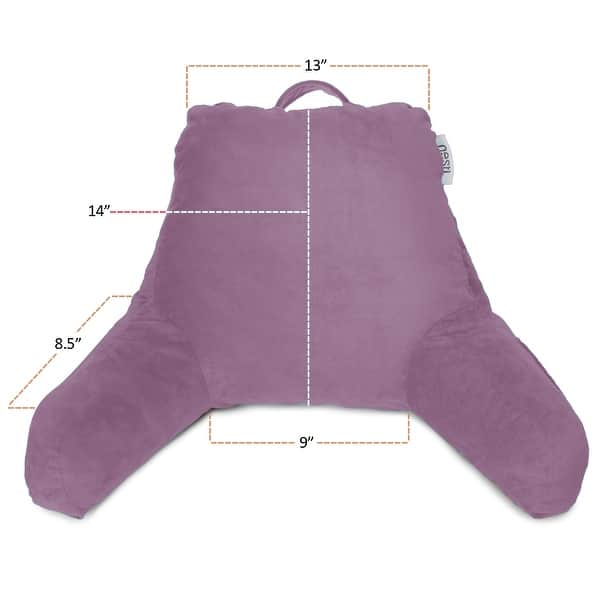 dimension image slide 12 of 62, Nestl Memory Foam Reading Pillow with Backrest, Arms and Pockets