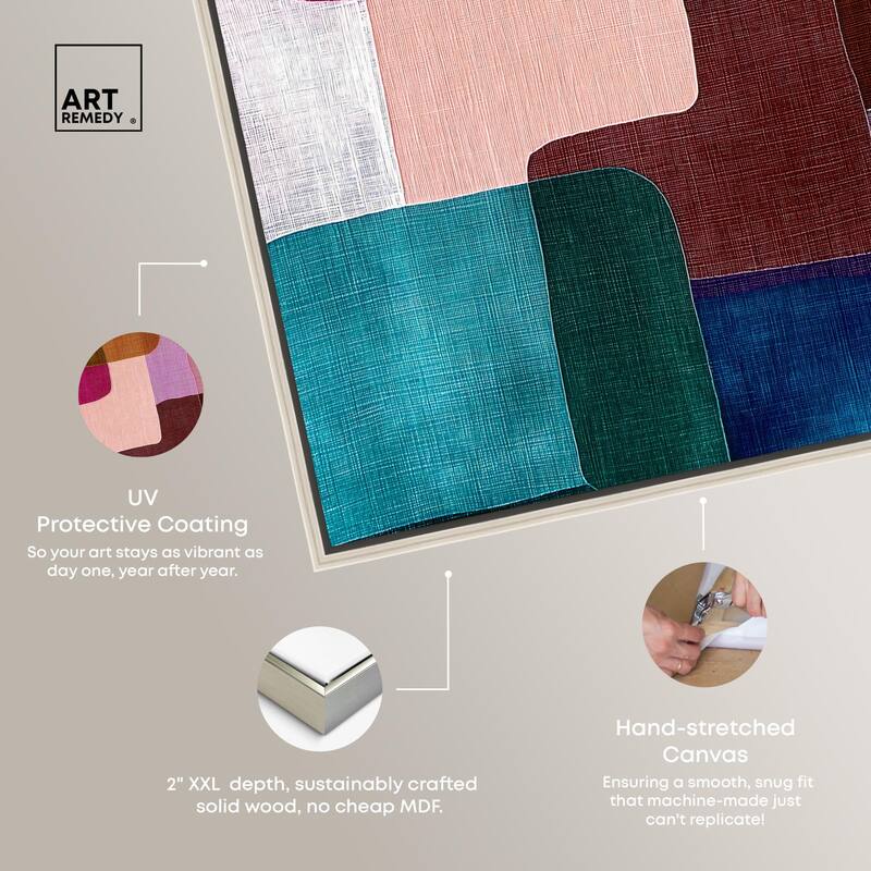 Color Block Cadence III Canvas by Art Remedy