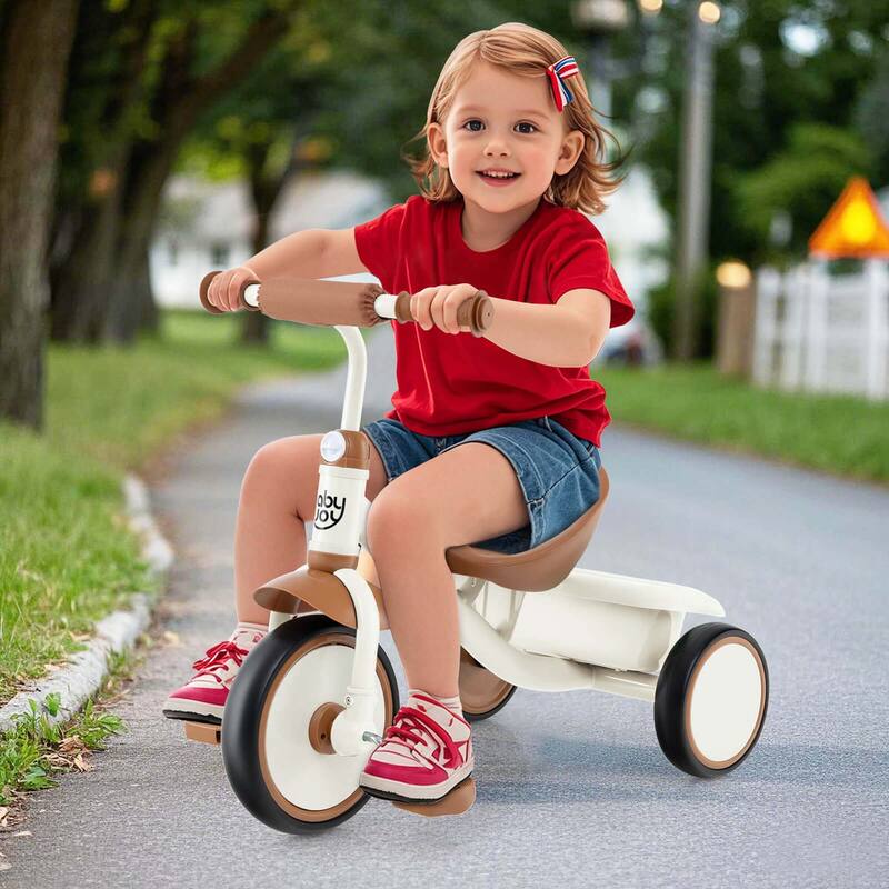 Babyjoy Kids Tricycle Toddler Trike with Adjustable Seat & Storage - See Details