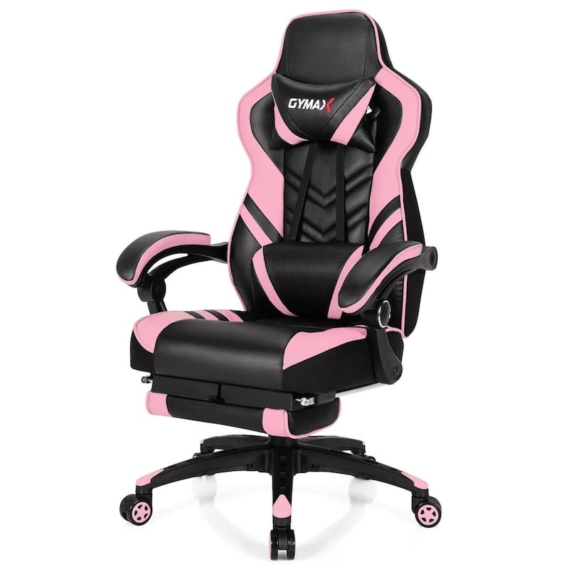 Gymax Office Computer Desk Chair Gaming Chair Adjustable Swivel - See Details
