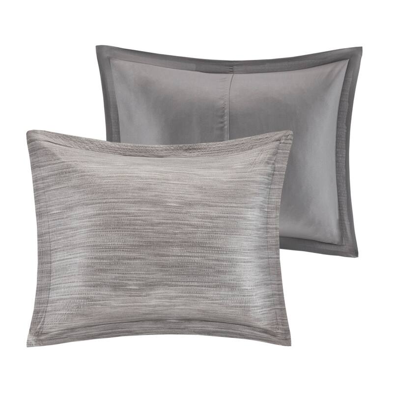 GDF Studio - Walter Printed Seersucker 7-Piece Comforter Set with Decorative Pillows
