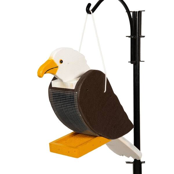slide 2 of 3, Pine Bald Eagle Bird Shaped Feeder Multi
