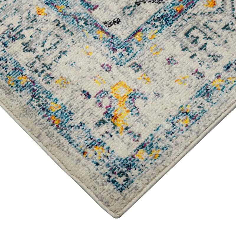 Marissa Mae Polypropylene Persian Boho Chic Rug