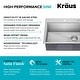 preview thumbnail 108 of 150, KRAUS Kore Workstation Drop-In Stainless Steel Kitchen Sink