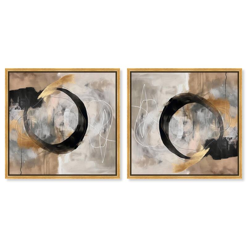 Lounging Sneaker Cheetah Canvas by Art Remedy - 30" x 20" - Gold