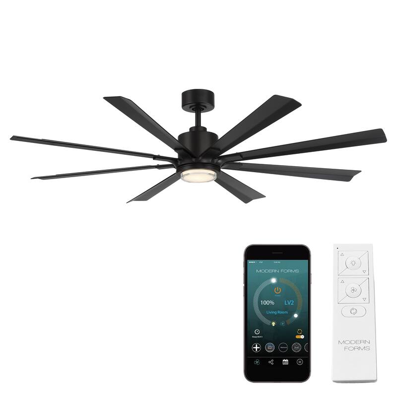 Size Matters Indoor or Outdoor 8-Blade 65in Smart Ceiling Fan - 65