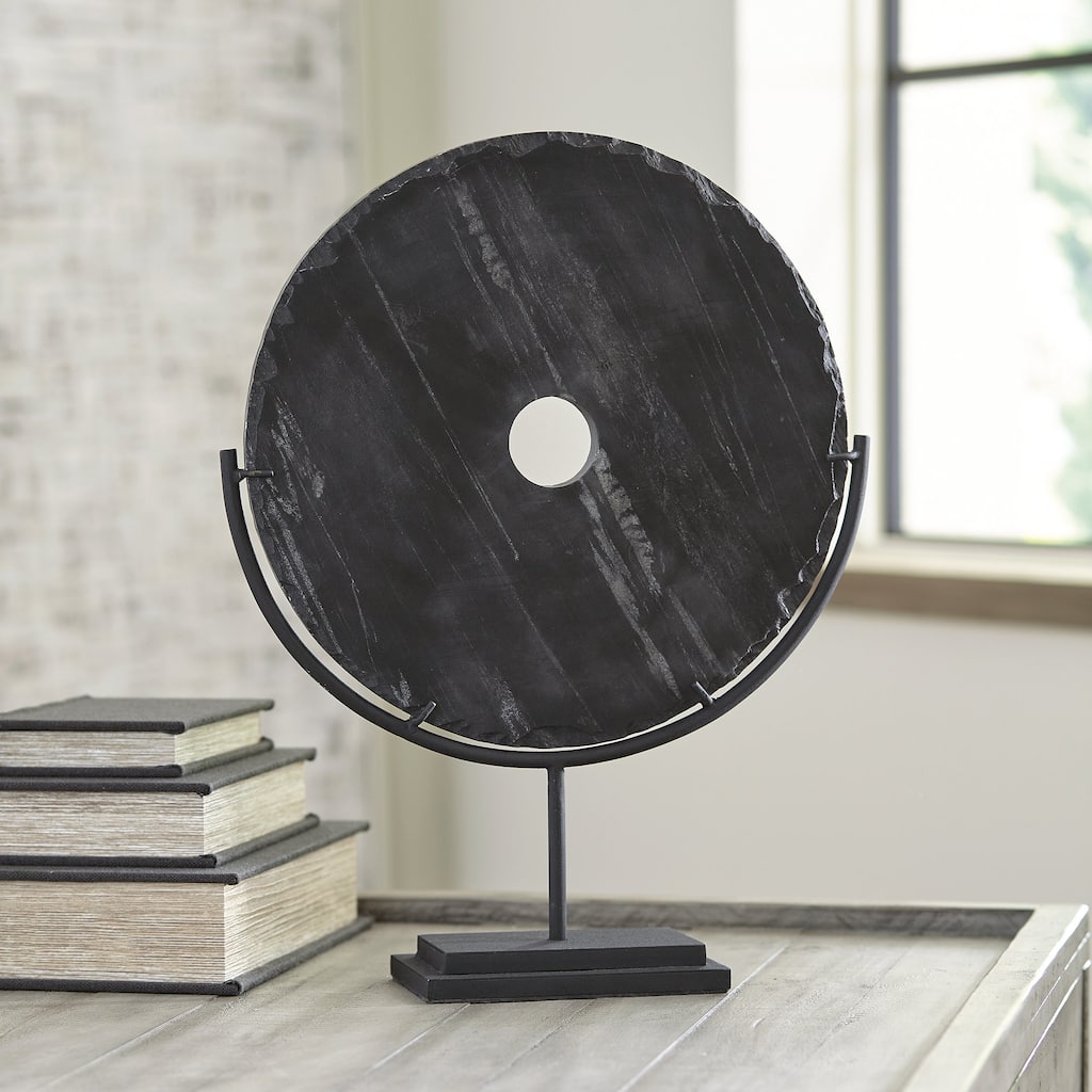 Signature Design by Ashley Jillsen Black Sculpture - 16.5"W x 13"D x 17.25"H