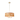 5 Light Chandelier iron frame in antique white finish,brown rattan - 9.45"H x 17.7"W x 17.7"D