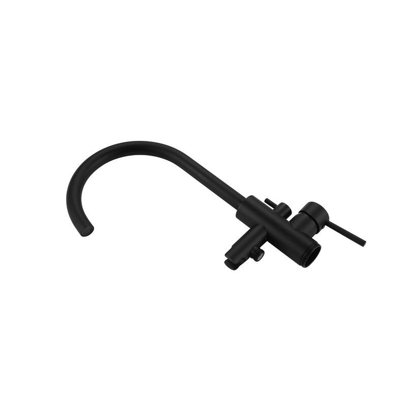 Indigo Home Floor Mounted Roman Tub Faucet with Handshower