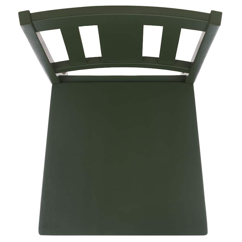 SAFAVIEH Home Roswitha Slat Back Side Chair - 18"W x 22"D x 39"H