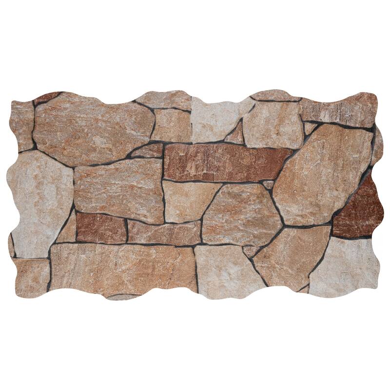 Merola Tile Andorra Ocre 10-3/8" x 18-3/4" Ceramic Wall Tile