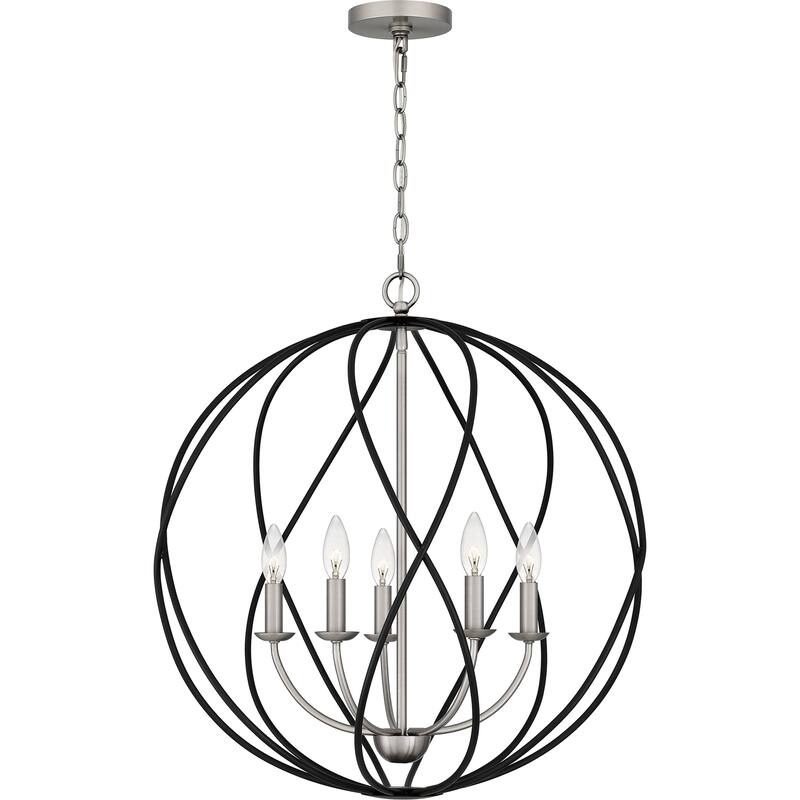 Bryn 5-Light Antique Nickel Pendant - Antique Nickel