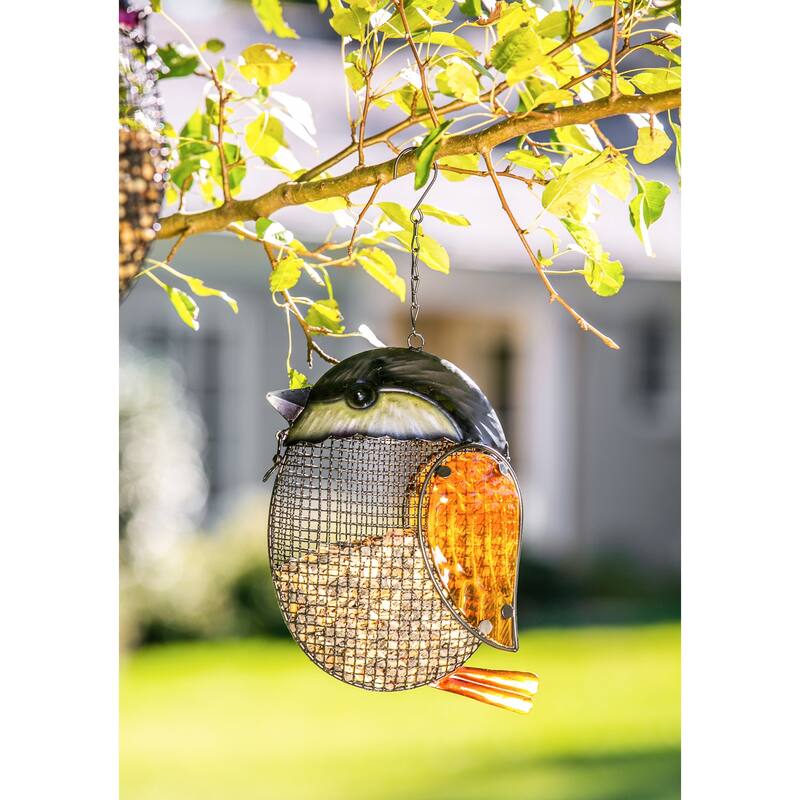 Mesh Hanging Bird Feeder, Chickadee