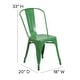 preview thumbnail 145 of 164, Metal Indoor/ Outdoor Stackable Bistro Chair (Set of 4)
