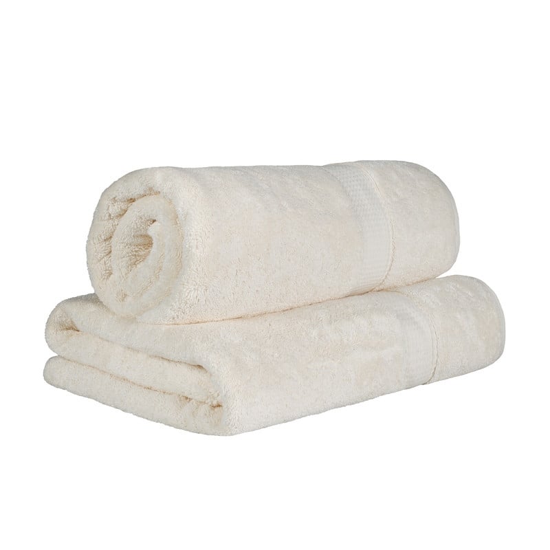 Blue Nile Mills Luxury 2-Piece Egyptian Cotton Bath Sheet Set, Thick Absorbent Oversized Bathroom Towels