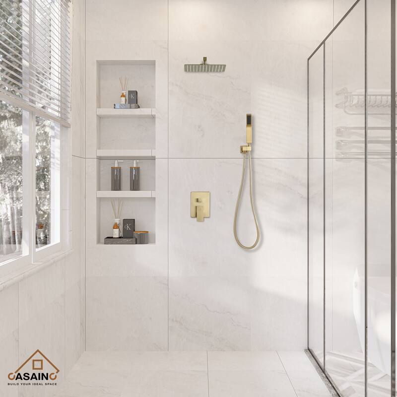 CASAINC 2-Function 12-In Wall Mounted Shower System