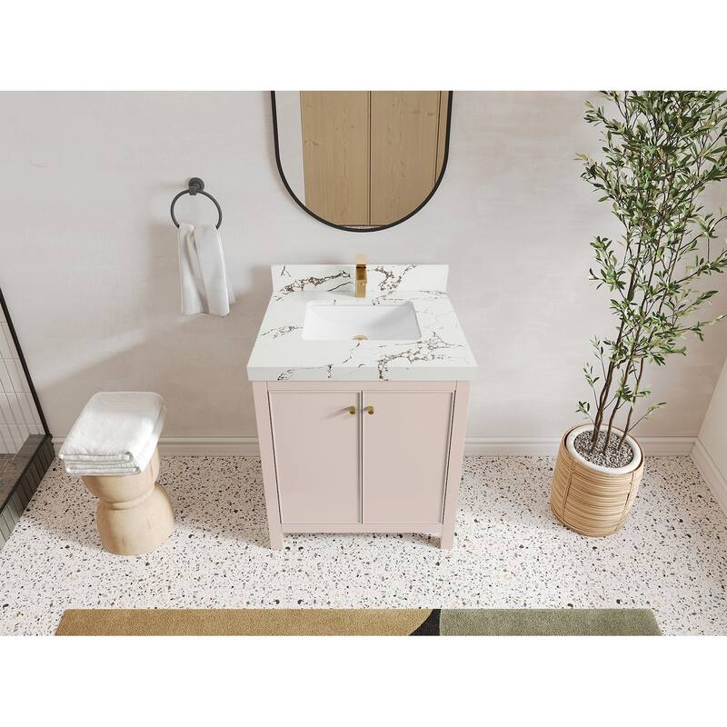 Willow Collections 30 in. W x 22 in. D Chicago Single Sink Bathroom Vanity with Countertop