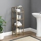 preview thumbnail 1 of 8, Crosley Aimee Short Etagere - 12.5"W x 12.5"D x 40"H