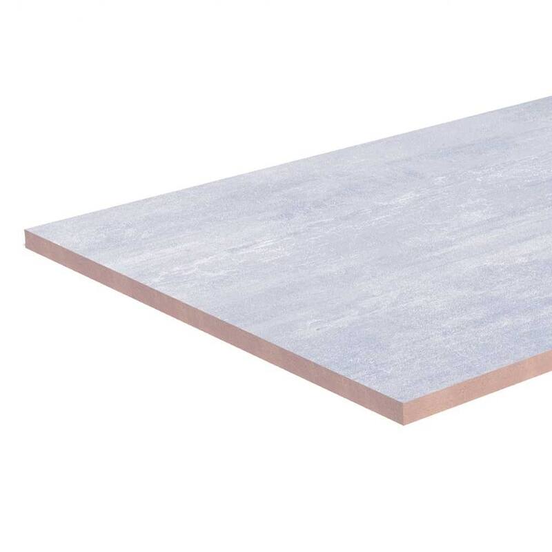 Quell 10in x 13in White Ceramic Floor and Wall Tile