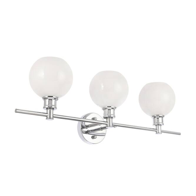 Camille 3-Light Frosted Glass Wall Sconce