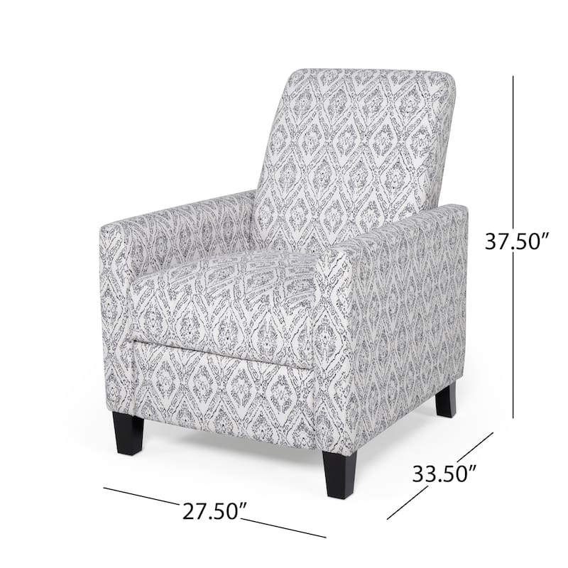 Foxhill Contemporary Push Back Recliner by Christopher Knight Home