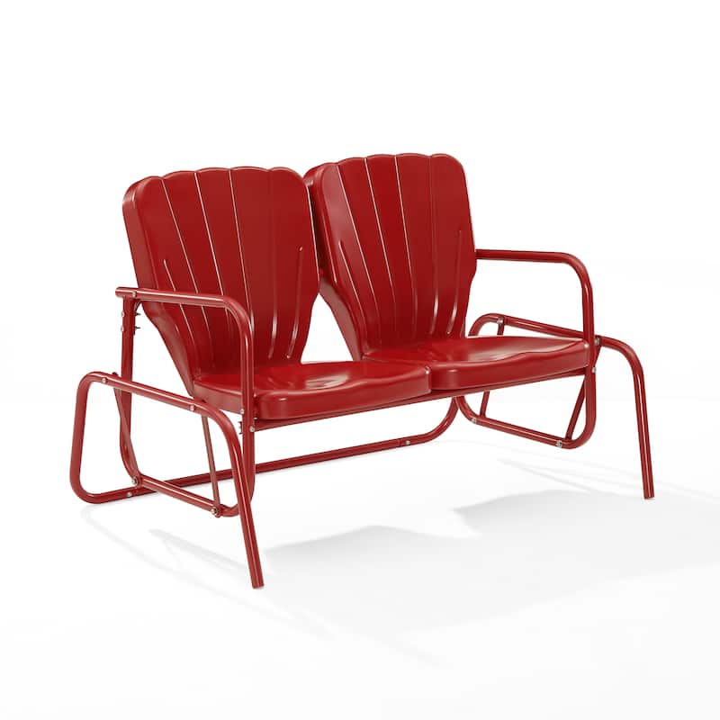 Crosley Ridgeland Outdoor Metal Loveseat Glider - 33"x47.5"x32.5"