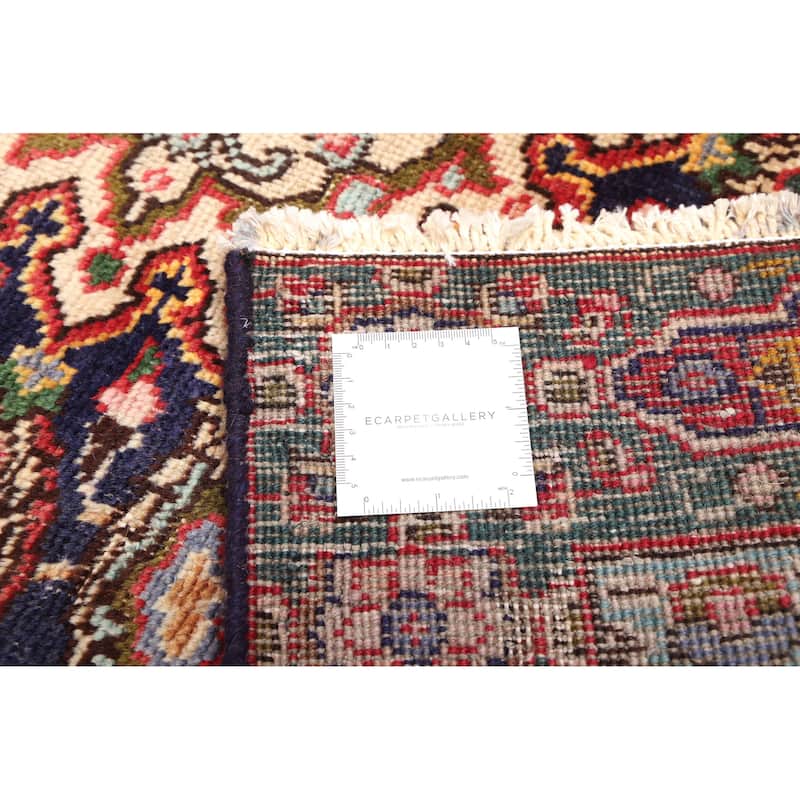 ECARPETGALLERY Hand-knotted Kayseri Vintage Dark Navy Wool Rug - 4'3 x 6'2