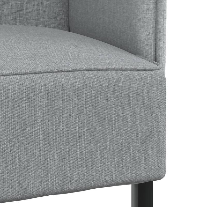 vidaXL Highback Sofa Light Gray 42.9x22x47.6 in Fabric - 42.9 x 22 x 47.6