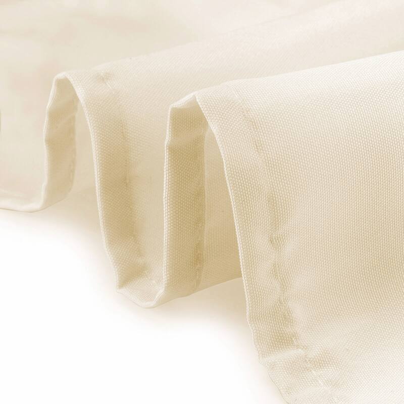 60 x 102in 10pk Rectangular Polyester Tablecloths Ivory