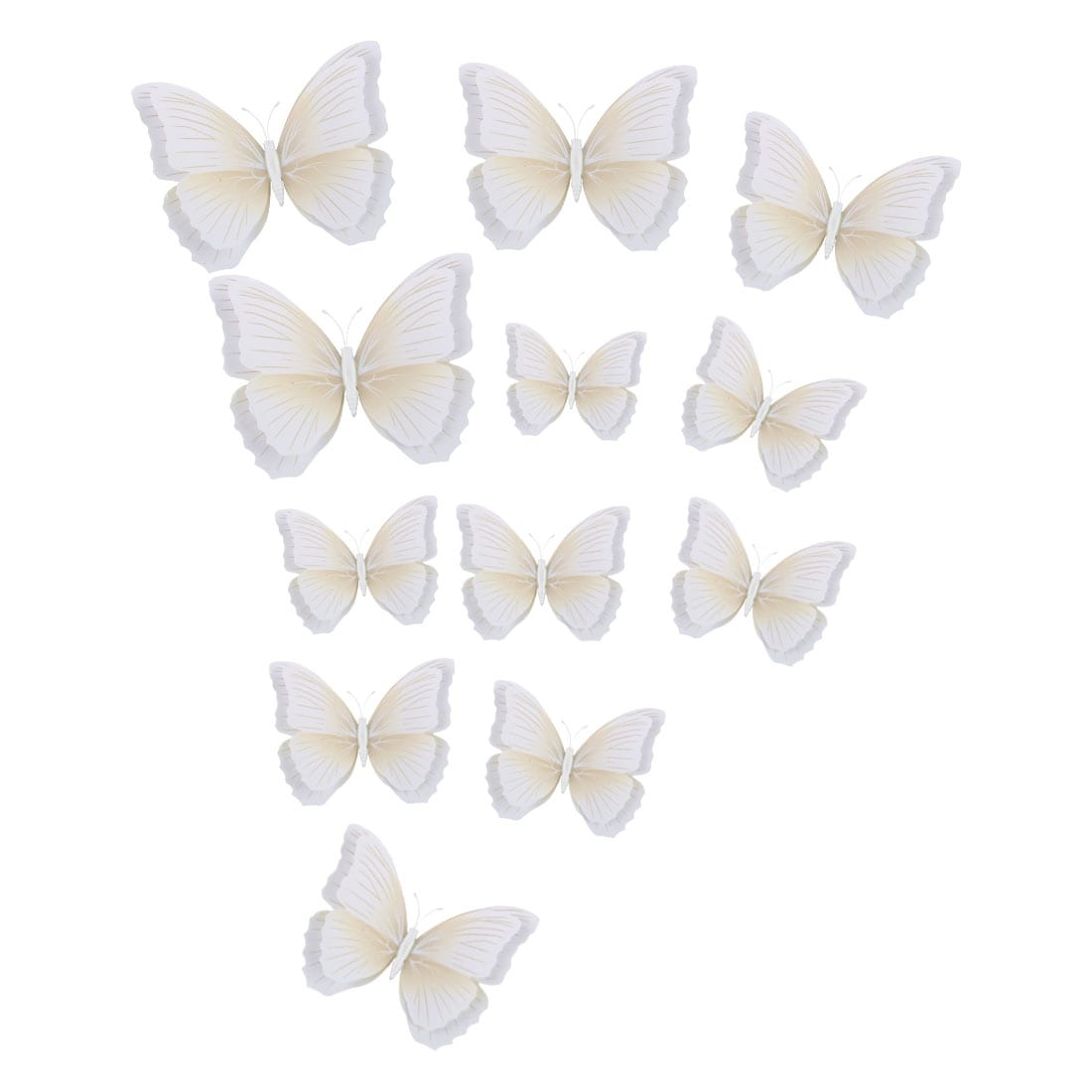 Shop 12pcs 3d Butterfly Wall Stickers Fresco Stickers For Room