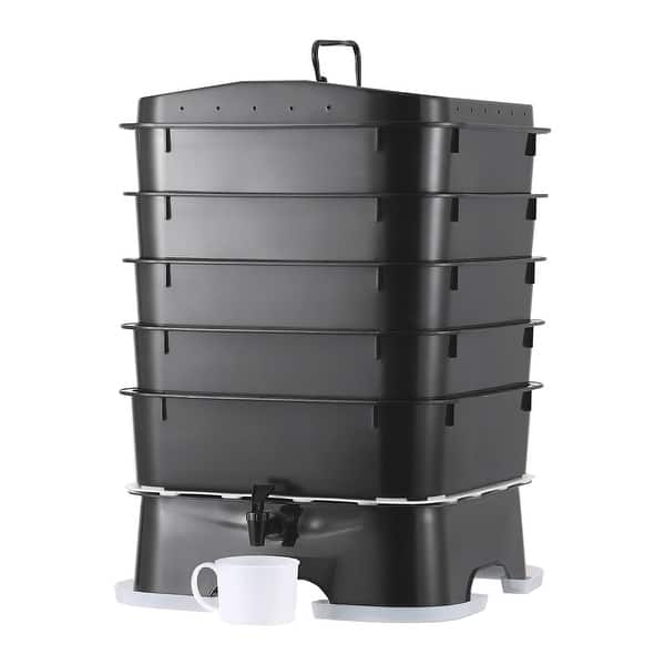 VEVOR 5-Tray Worm Composter,50 L Worm Compost Bin Outdoor and Indoor,Sustainable  Design Worm Farm Kit - Bed Bath & Beyond - 39850966