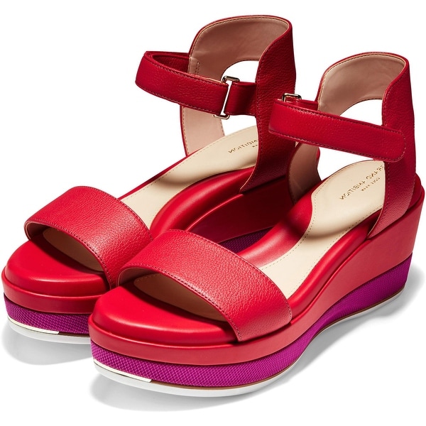 Cole haan red sandals sales