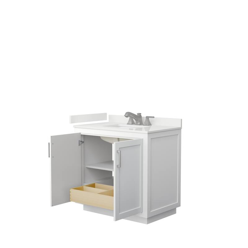 Miranda 36-inch Single Vanity, Quartz Top