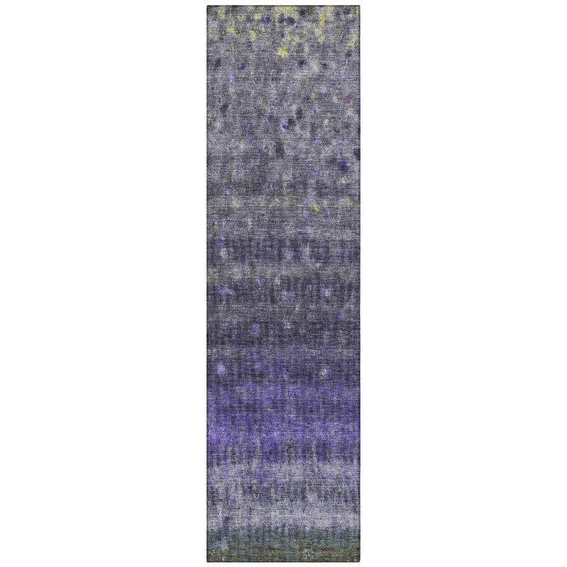 Machine Washable Indoor/ Outdoor Abstract Ombre Chantille Rug