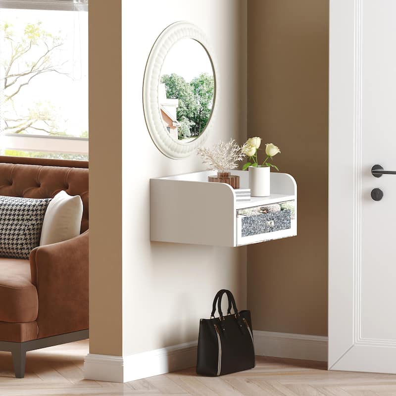 Floating Nightstand with Drawer
