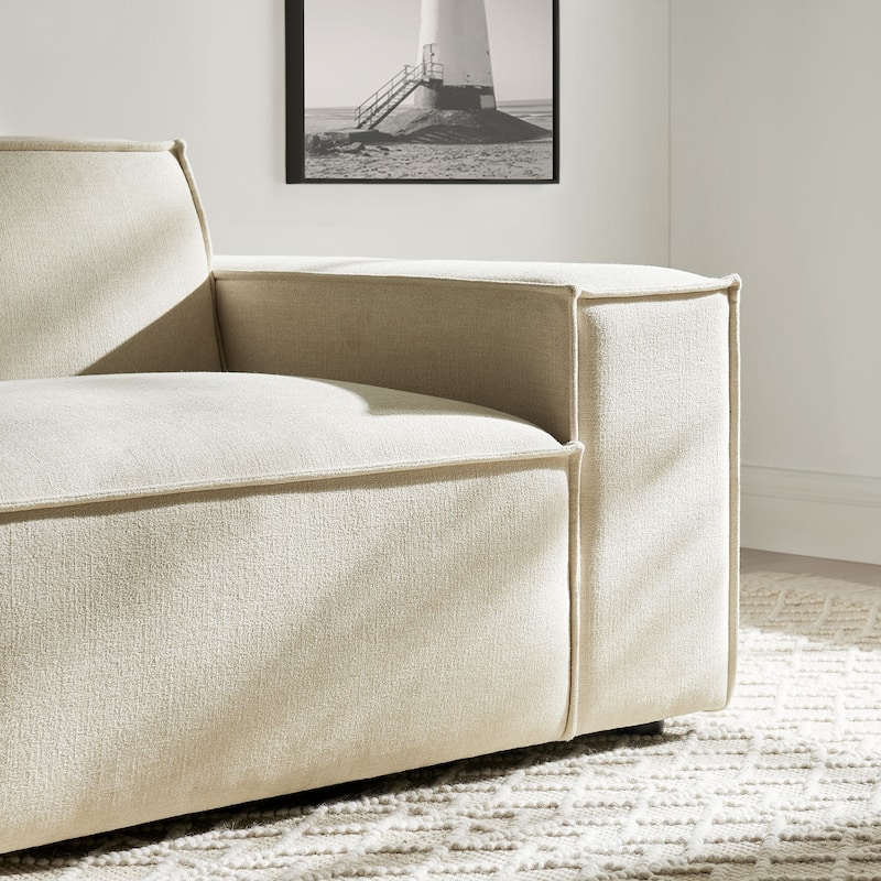 Restore Performance Fabric Upholstered Right-Facing Modular Lounge Chair