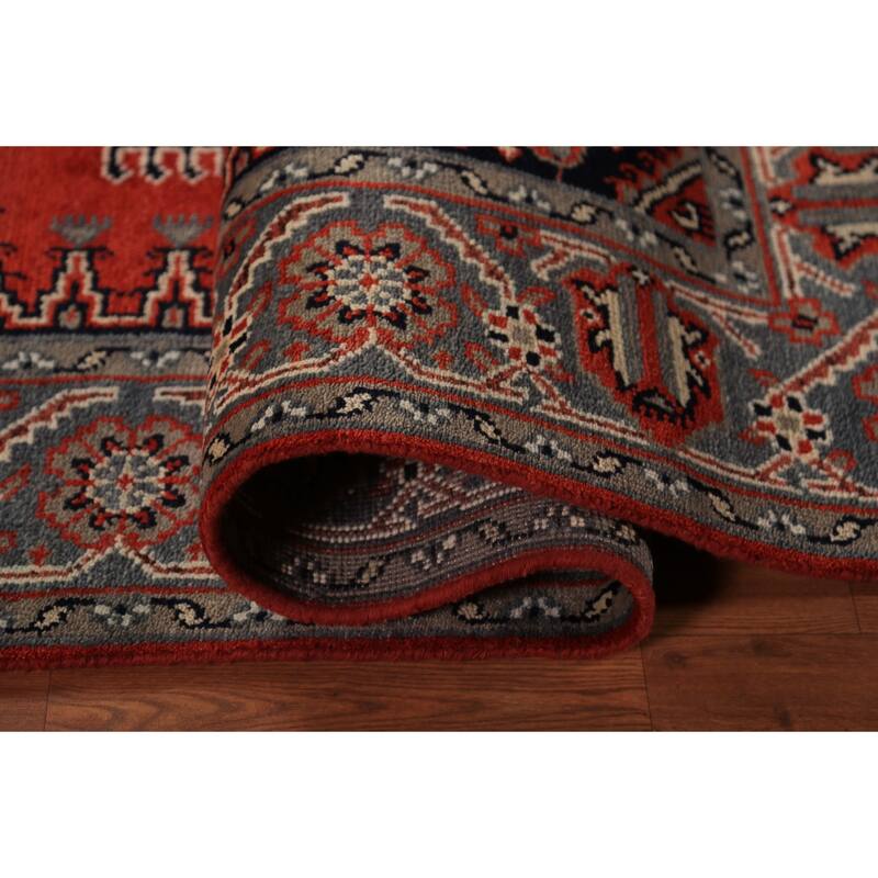 Traditional Indian Viss Area Rug Handmade Wool Carpet - 5'10"x 8'11"