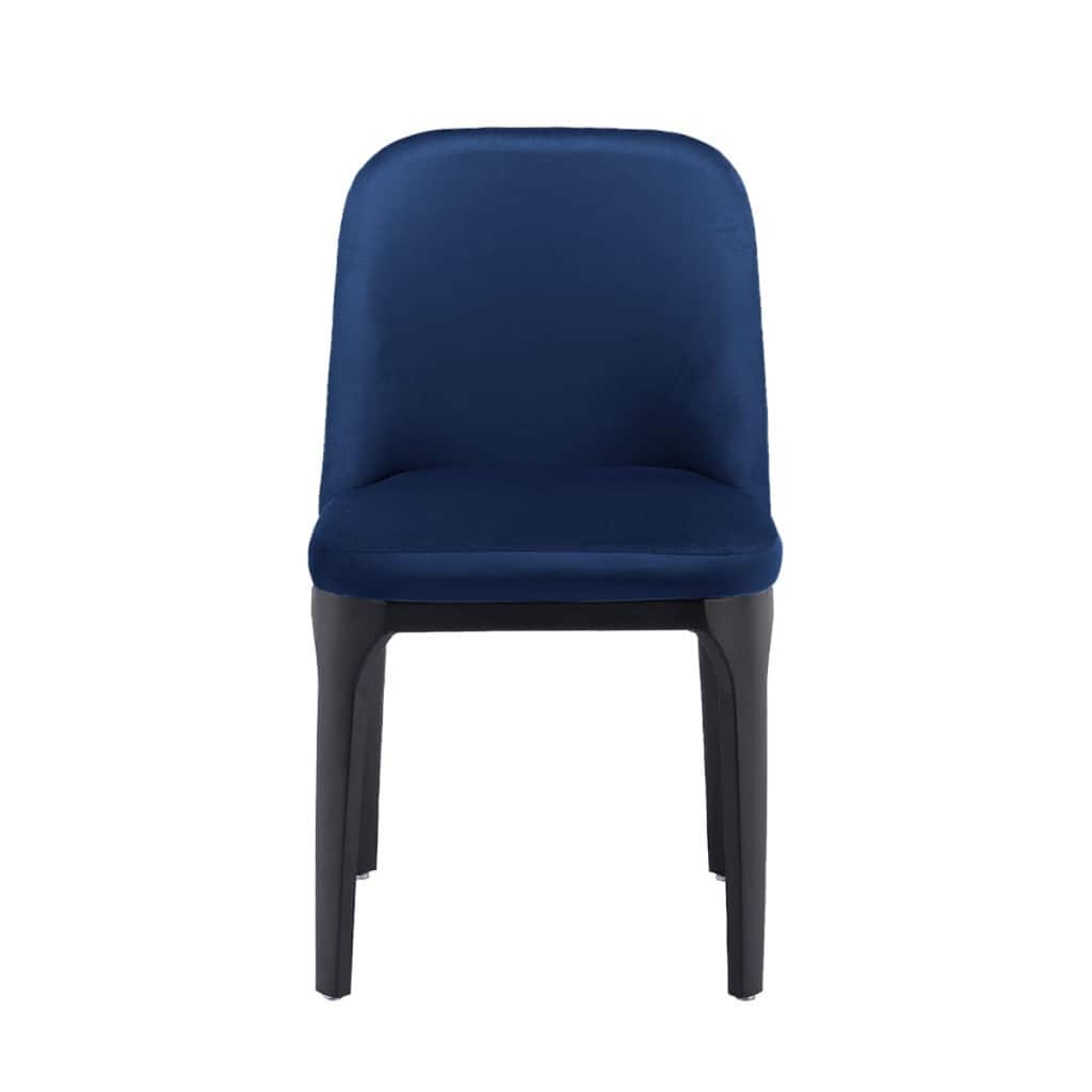 Modern Velvet Dining Chair with Metal Legs and Upholstered Side Chair for Living Room or Office - 32.67”H x 15.74”W x 15.74”D
